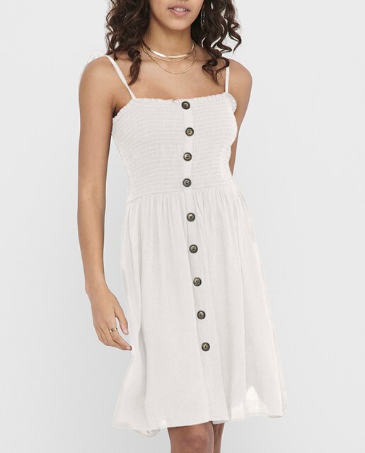 Imagen 0 de Vestido  de corte mini y tejido fluido