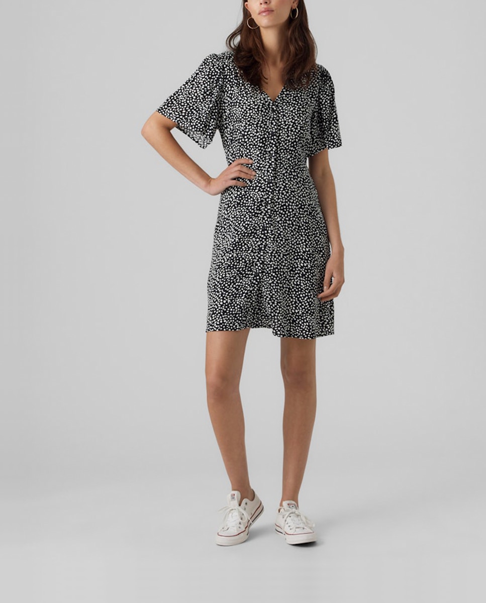 Imagen 0 de Vestido corto con botones
