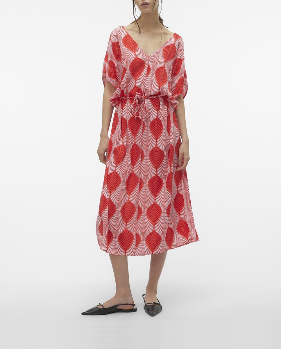 Imagen 0 de Vestido midi estampado
