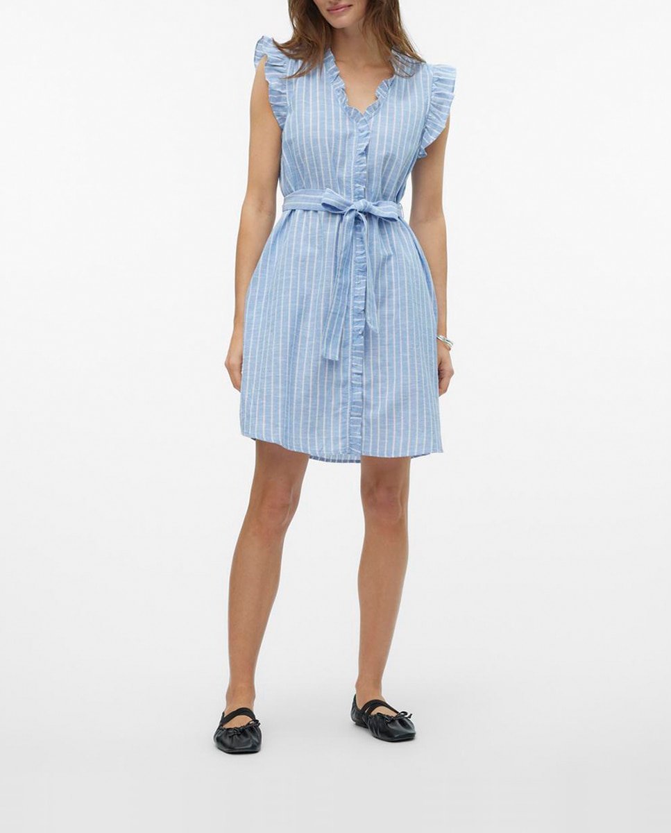 Imagen 0 de Vestido camisero de manga sisa