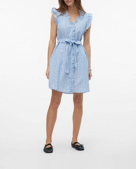 Imagen 0 de Vestido camisero de manga sisa