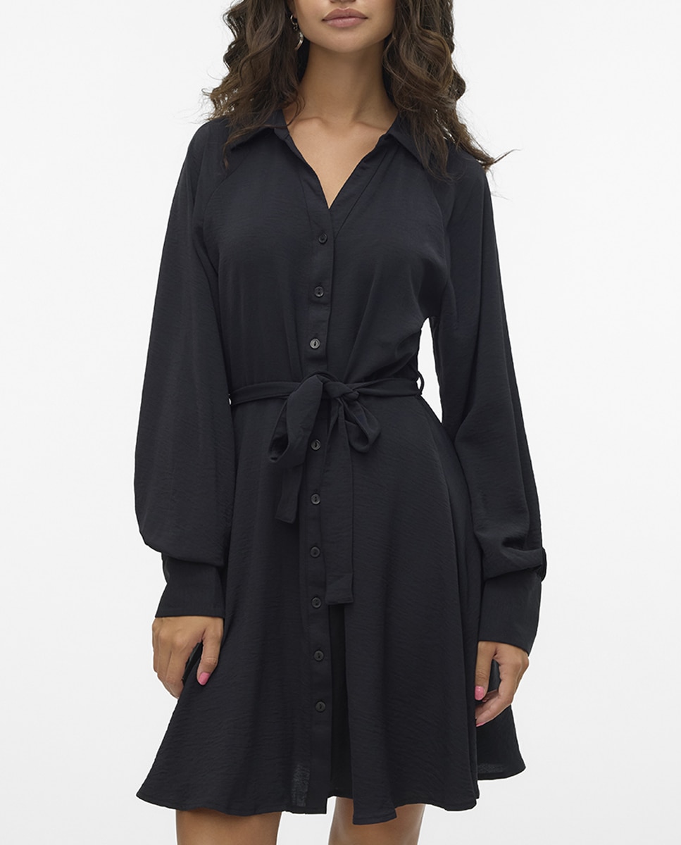 Imagen 0 de Vestido corto camisero