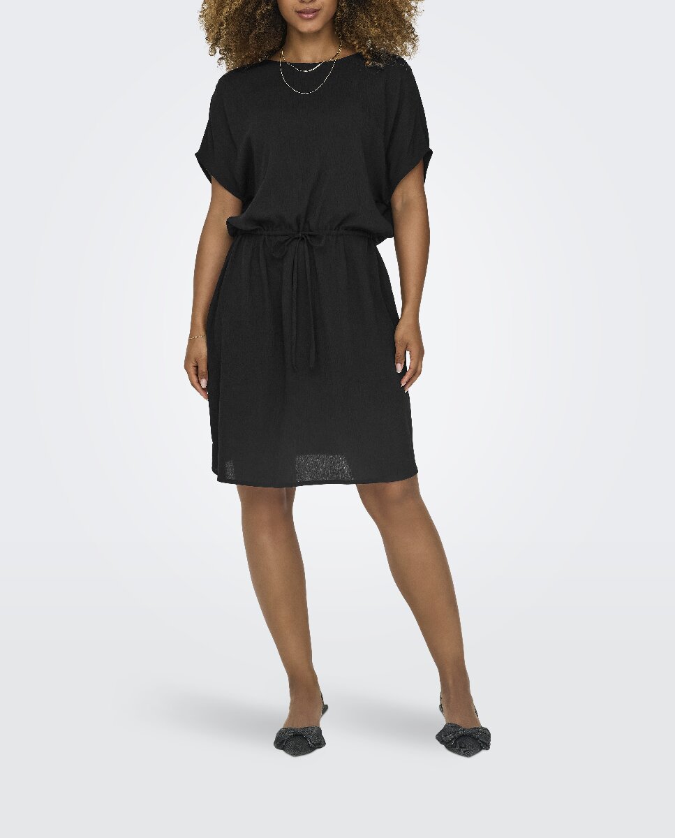 Imagen 0 de Vestido midi de manga corta de mujer