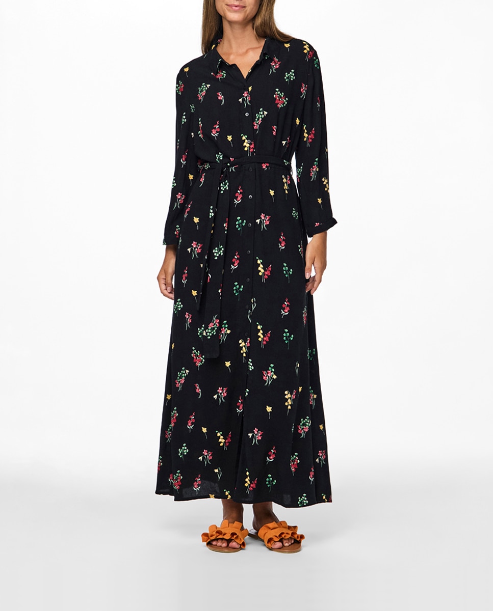 Imagen 0 de Vestido camisero largo