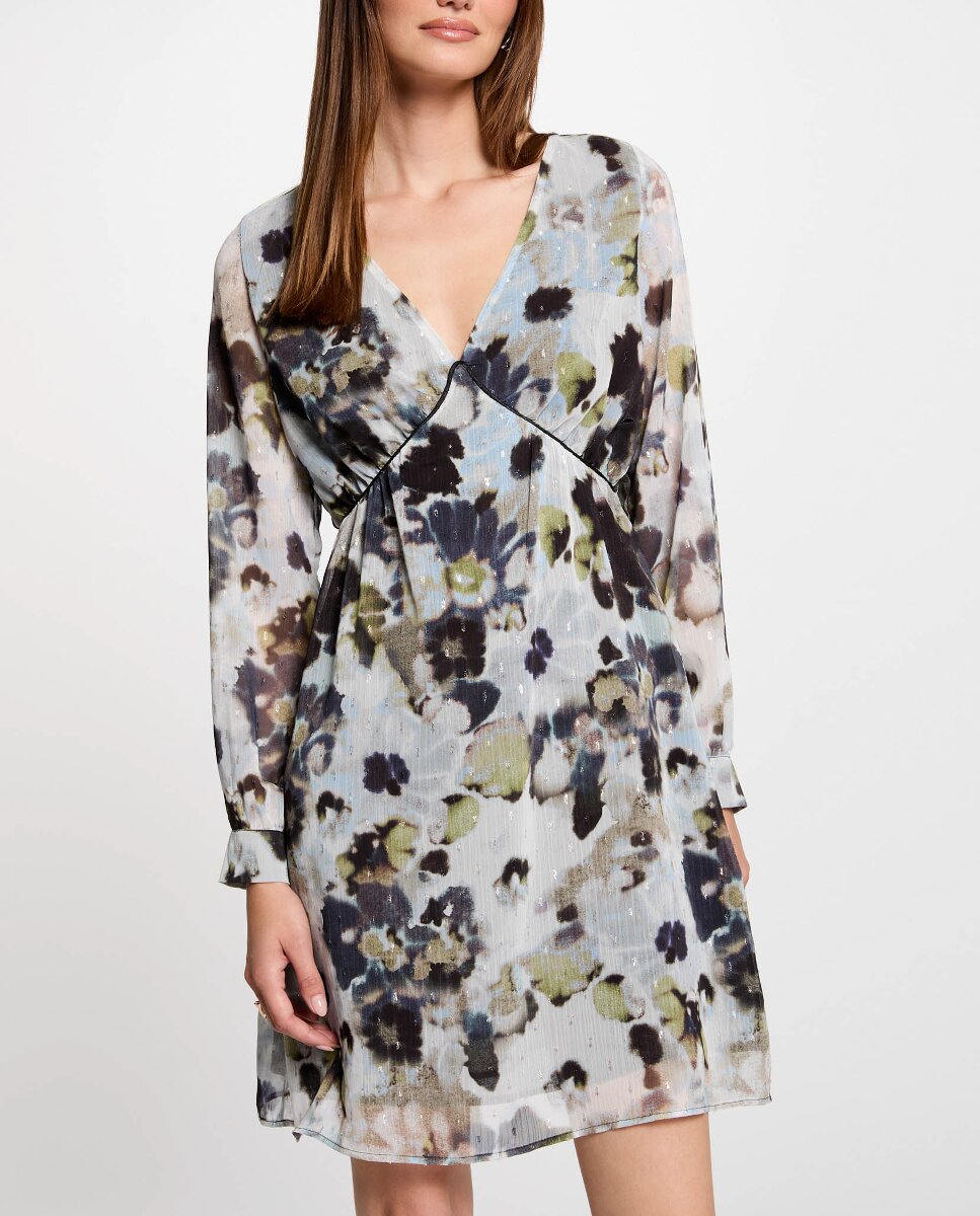 Imagen 0 de Vestido corto recto estampado
