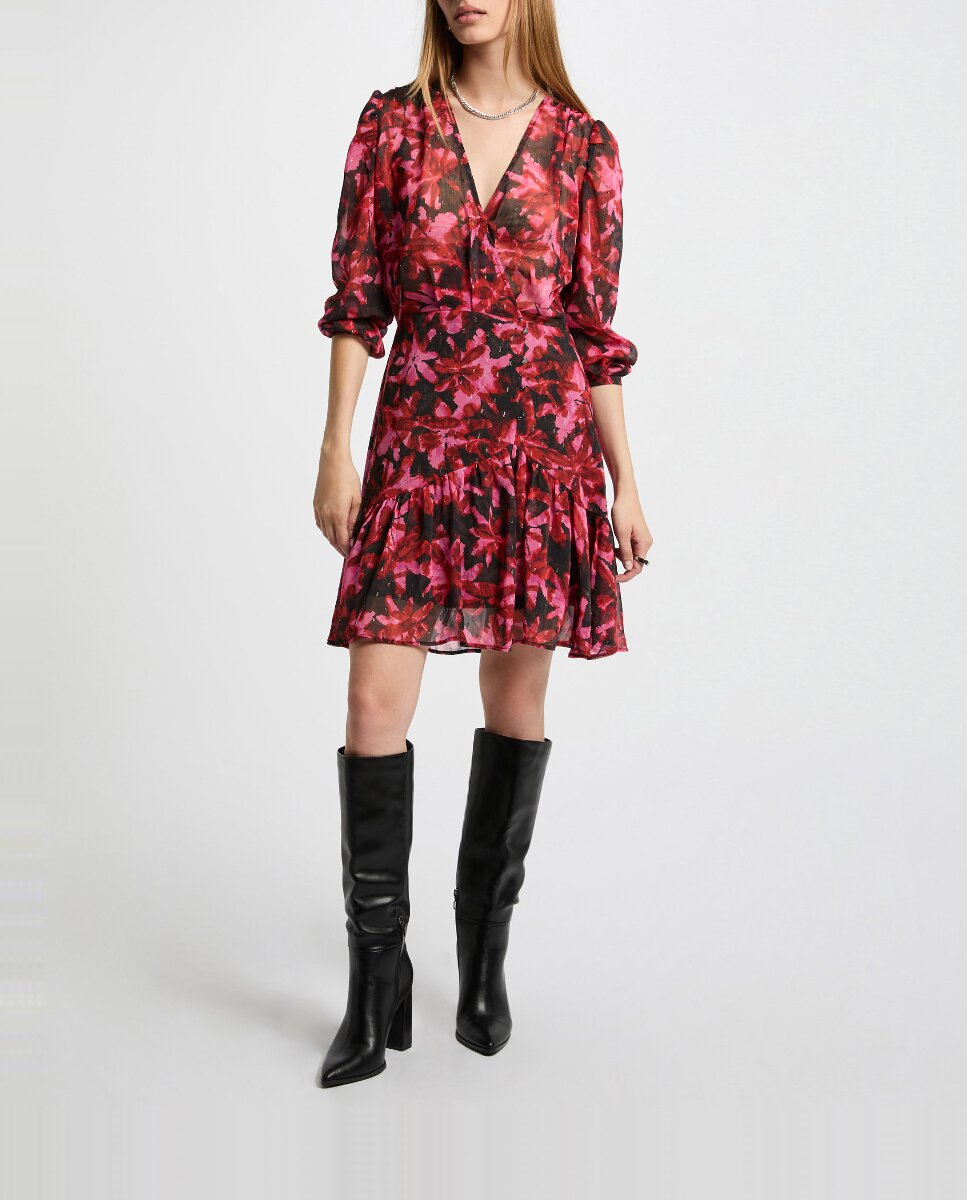 Imagen 0 de Vestido entallado estampado