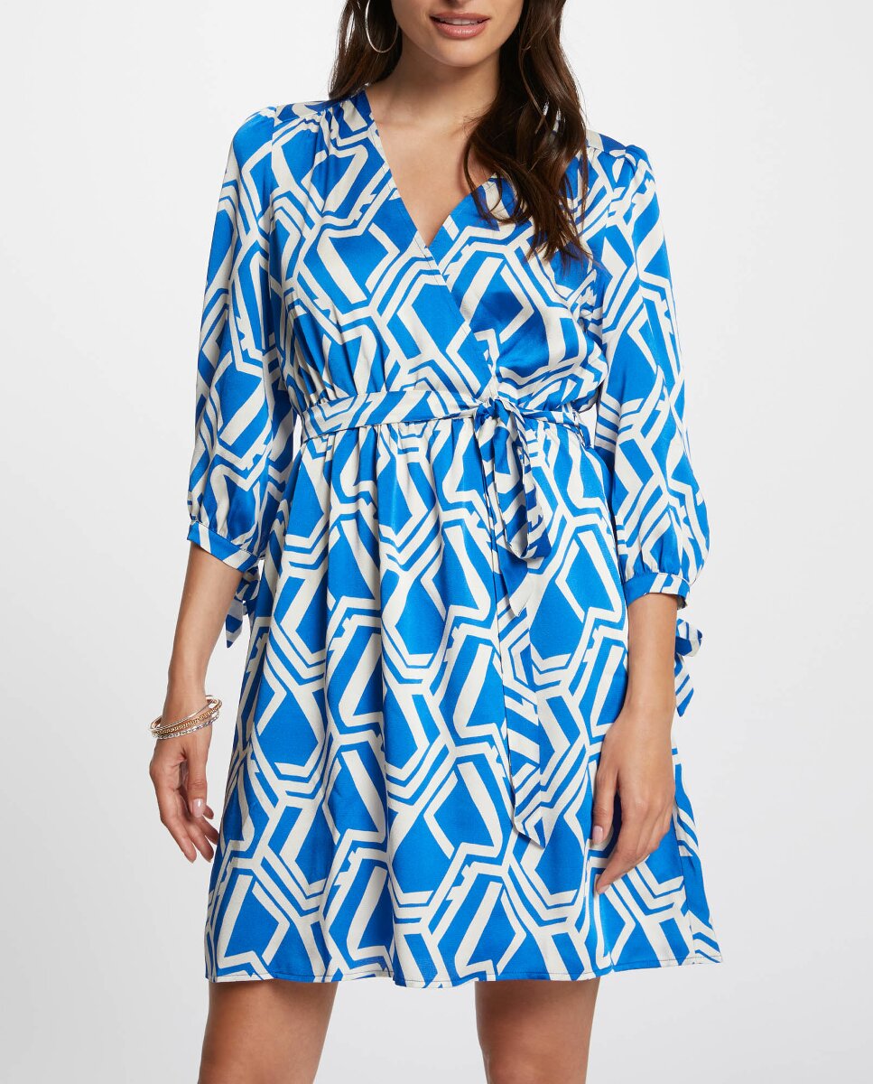 Imagen 0 de Vestido corto estampado