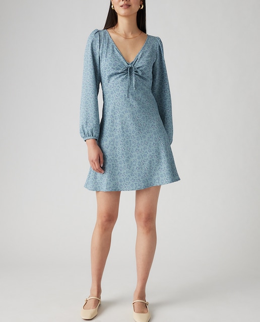 Imagen 0 de Vestido mini de manga larga