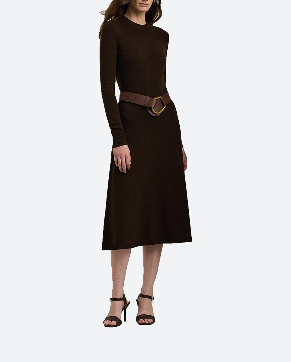 Imagen 0 de Vestido midi manga larga