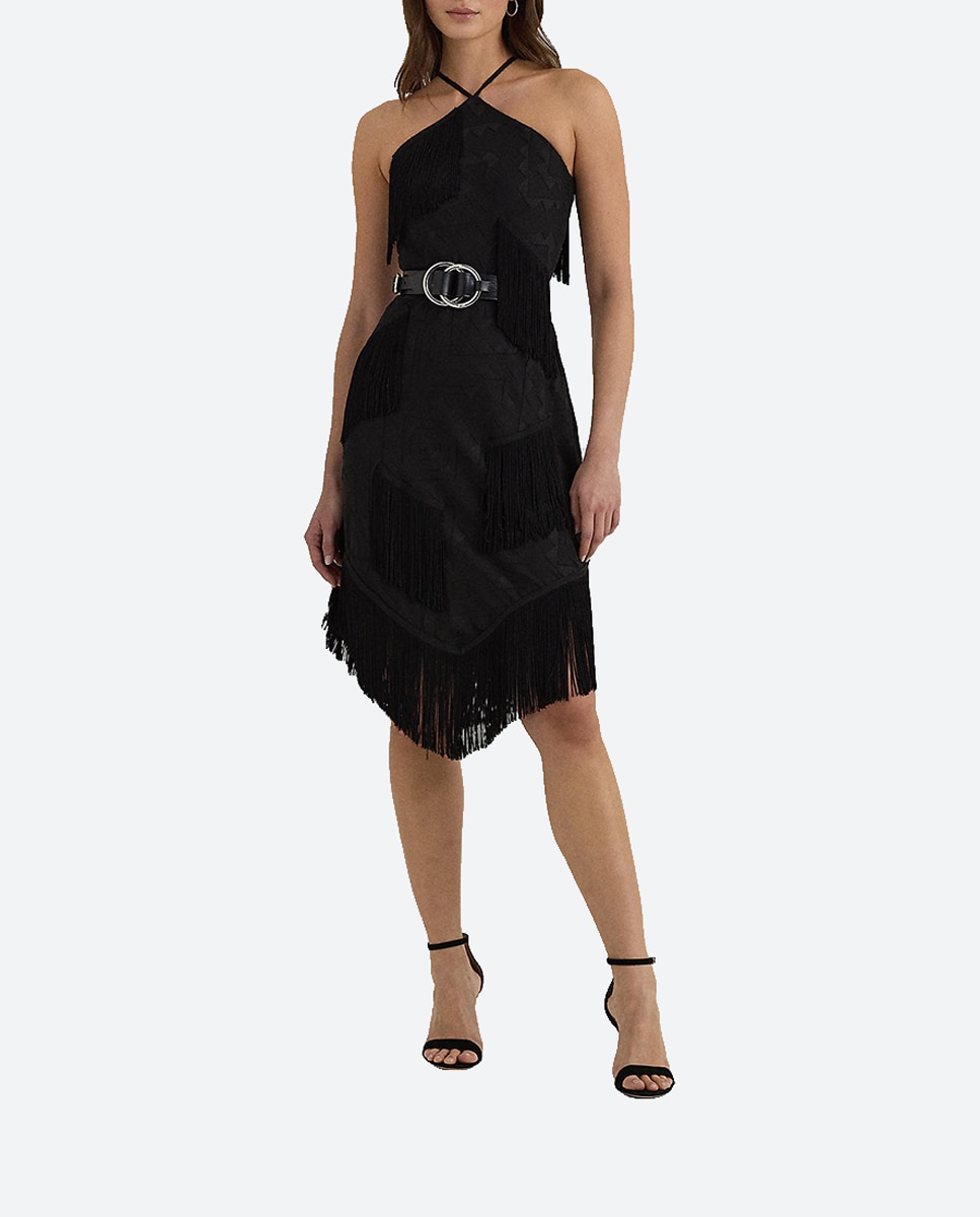 Imagen 0 de Vestido de cóctel con cuello halter