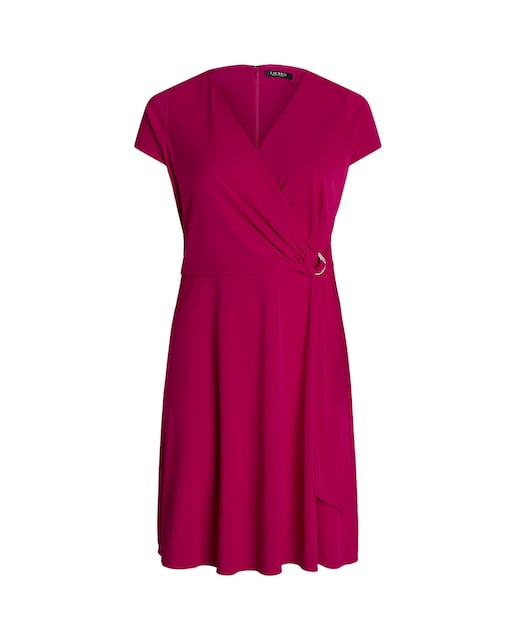 Imagen 0 de Vestido midi cruzado de manga corta