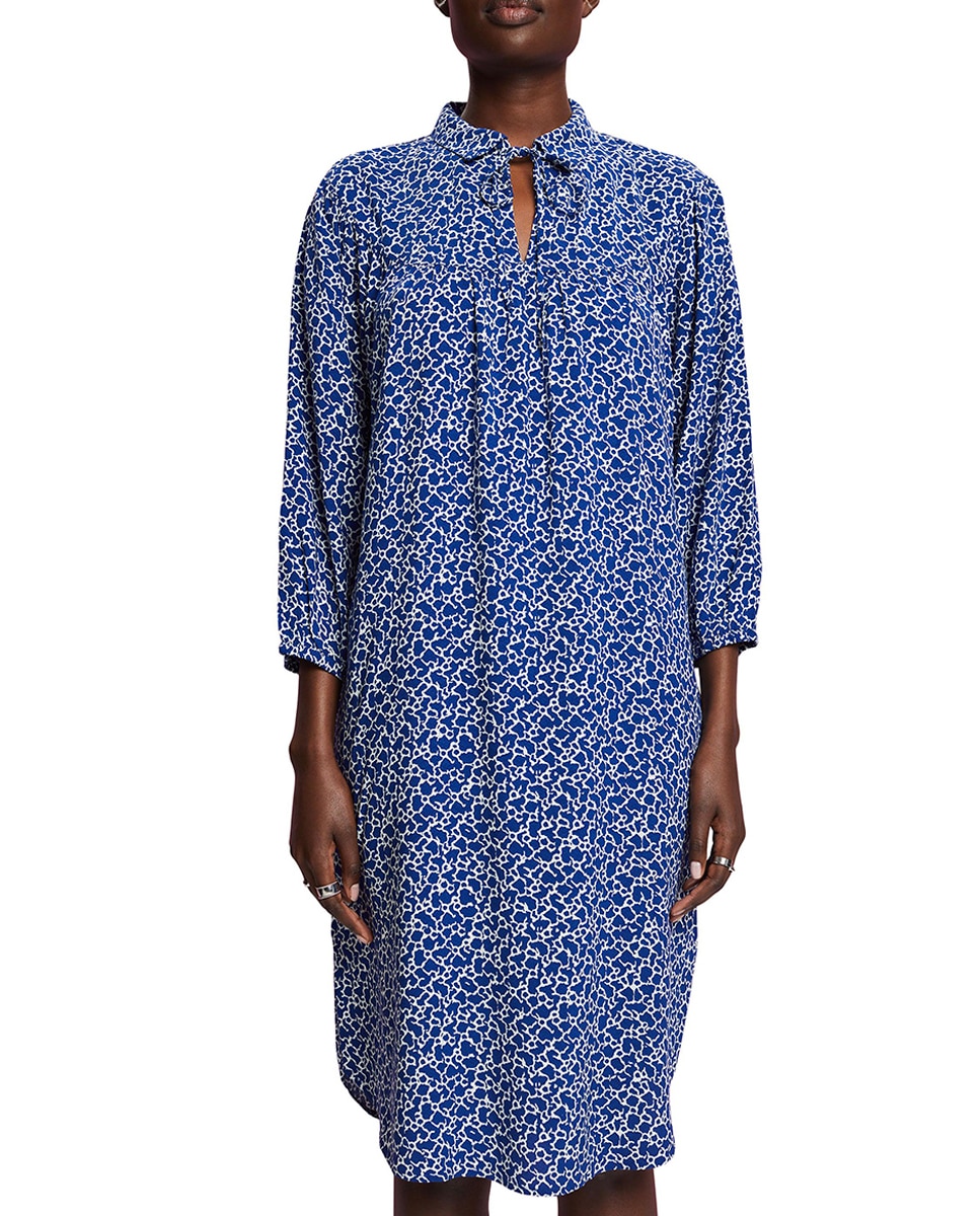Imagen 0 de Vestido midi estampado viscosa