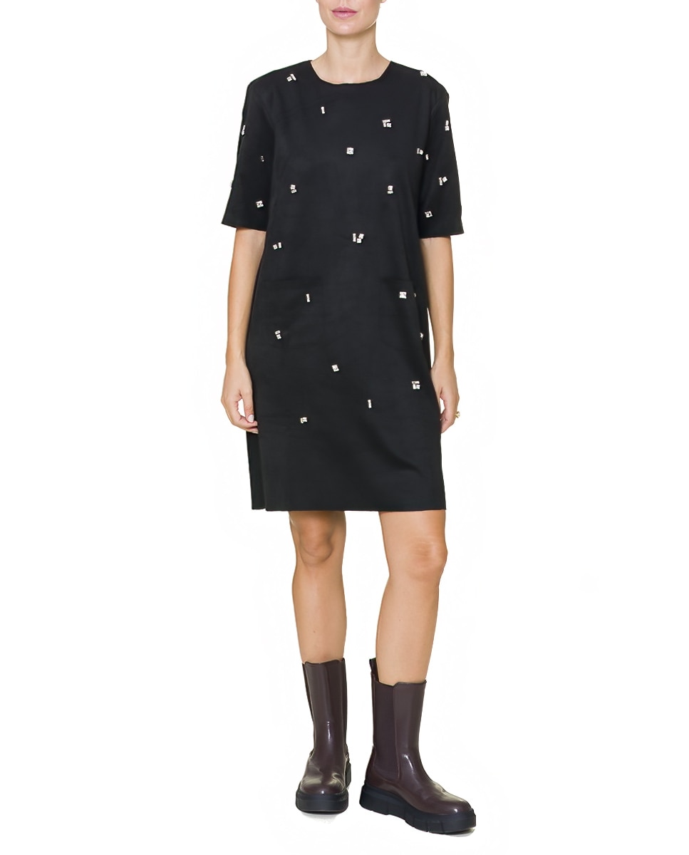 Imagen 0 de Vestido con abalorios Negro