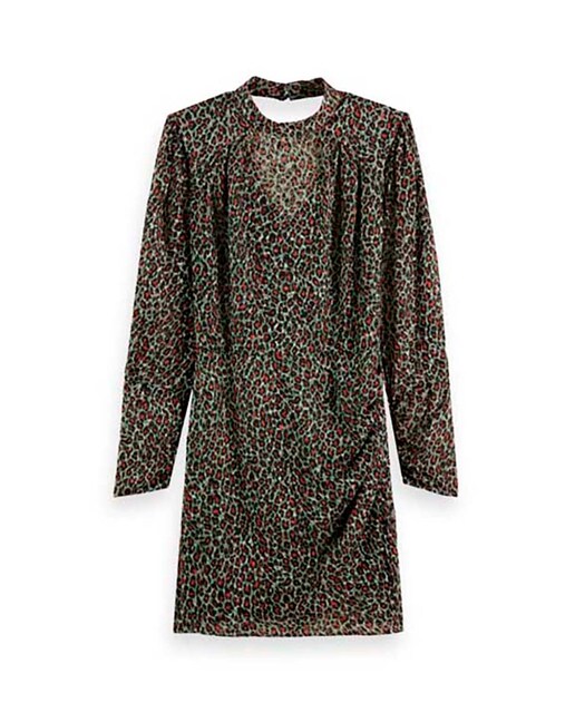 Vestido mini con cuello alto