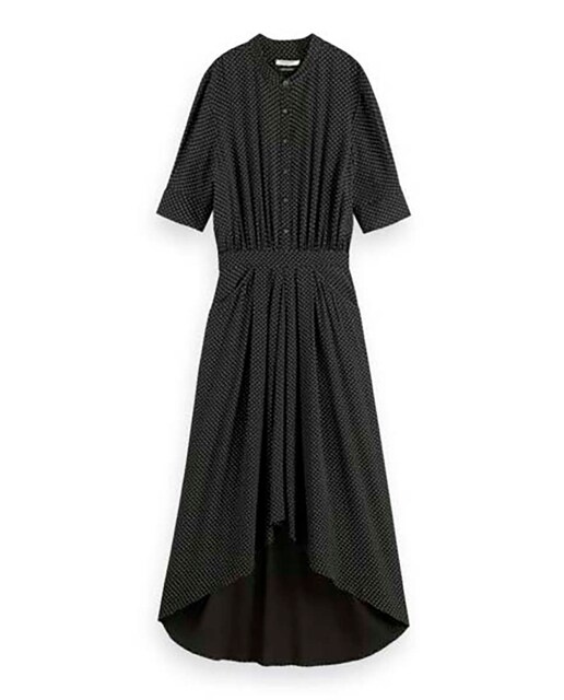 Vestido midi con dobladillo