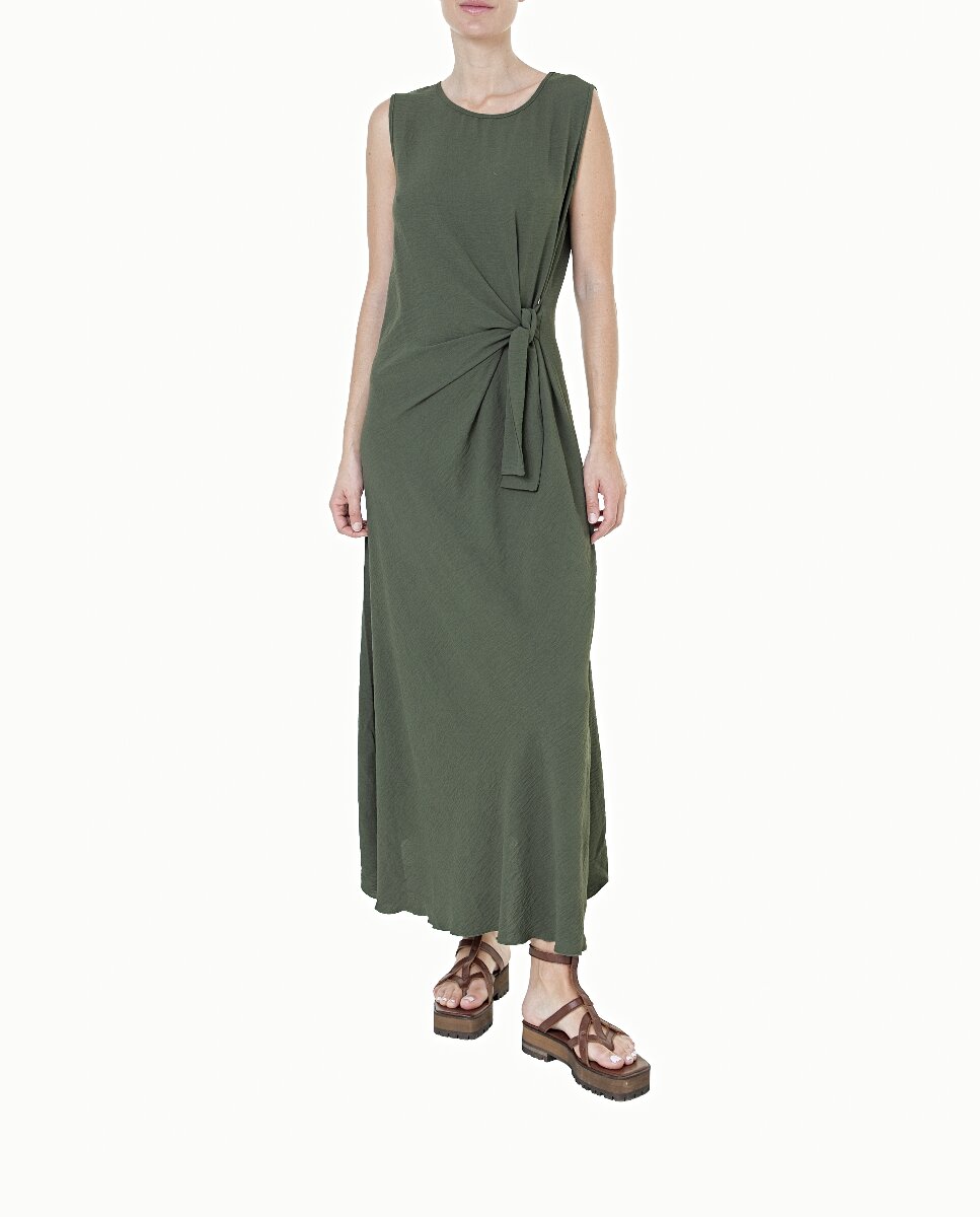 Imagen 0 de Vestido cuello caja con lazo