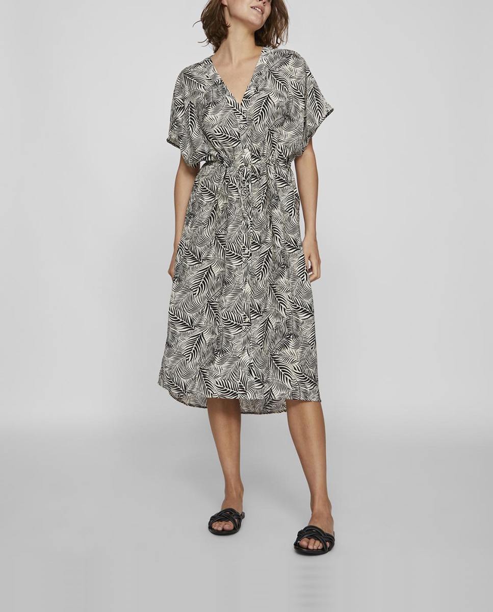 Imagen 0 de Vestido midi manga corta