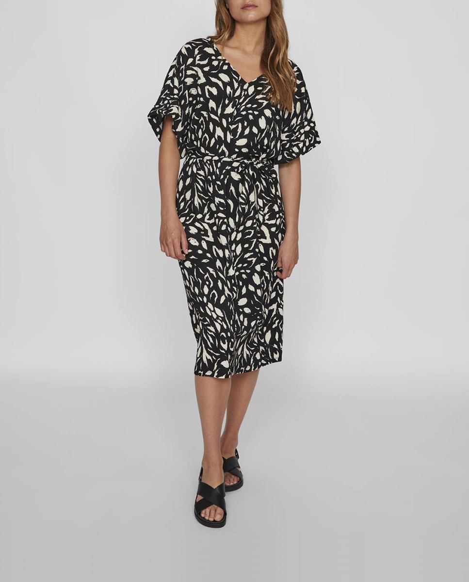 Imagen 0 de Vestido midi manga corta