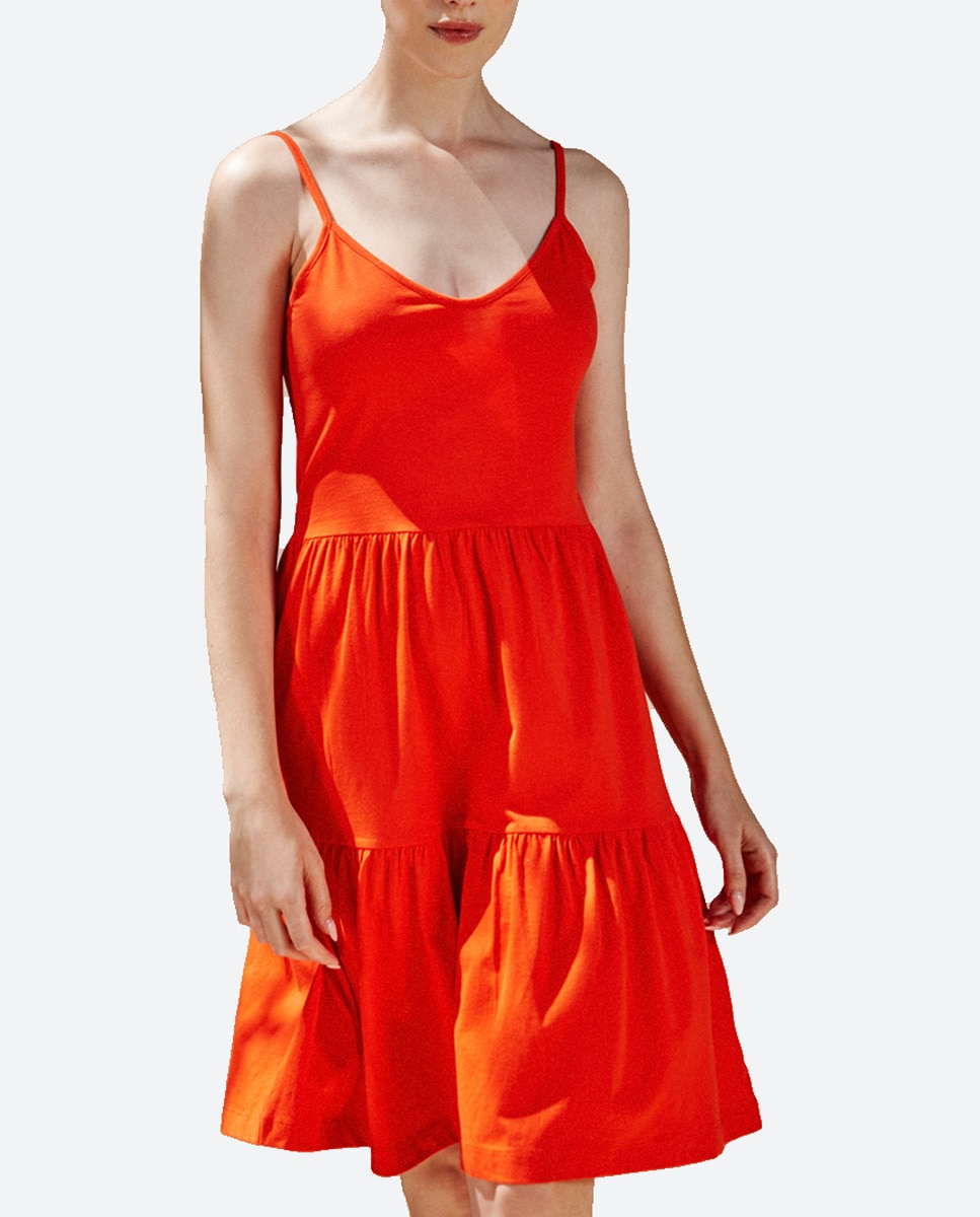 Imagen 0 de Vestido corto de tirantes