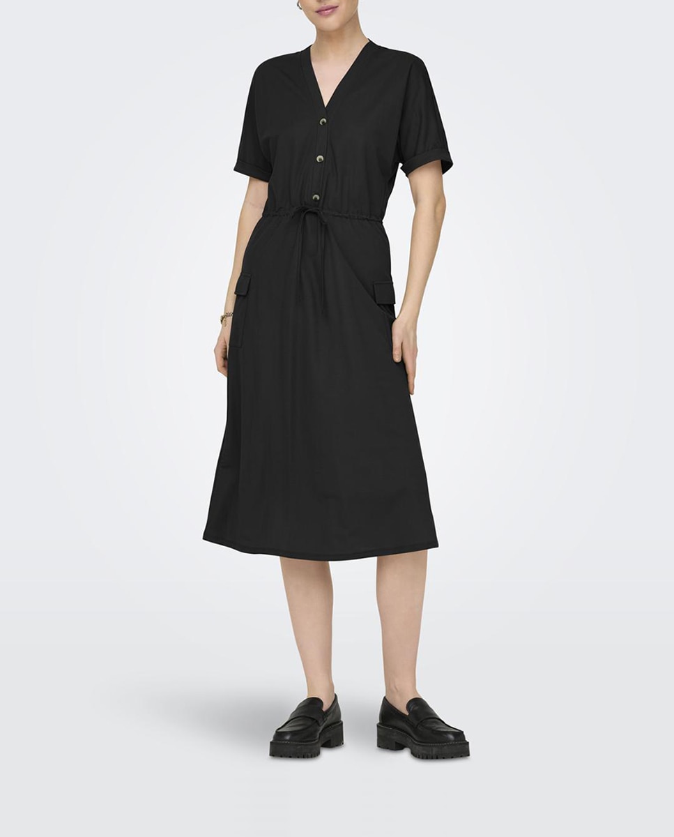 Imagen 0 de Vestido midi de manga corta