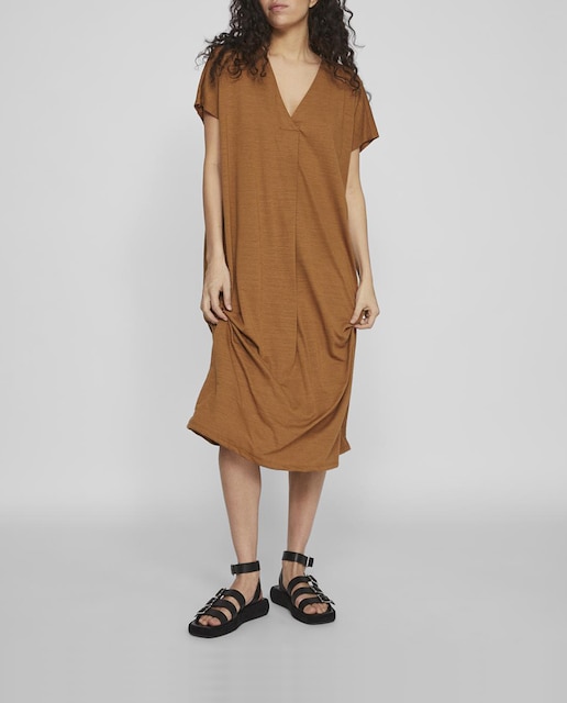 Imagen 0 de Vestido midi manga corta