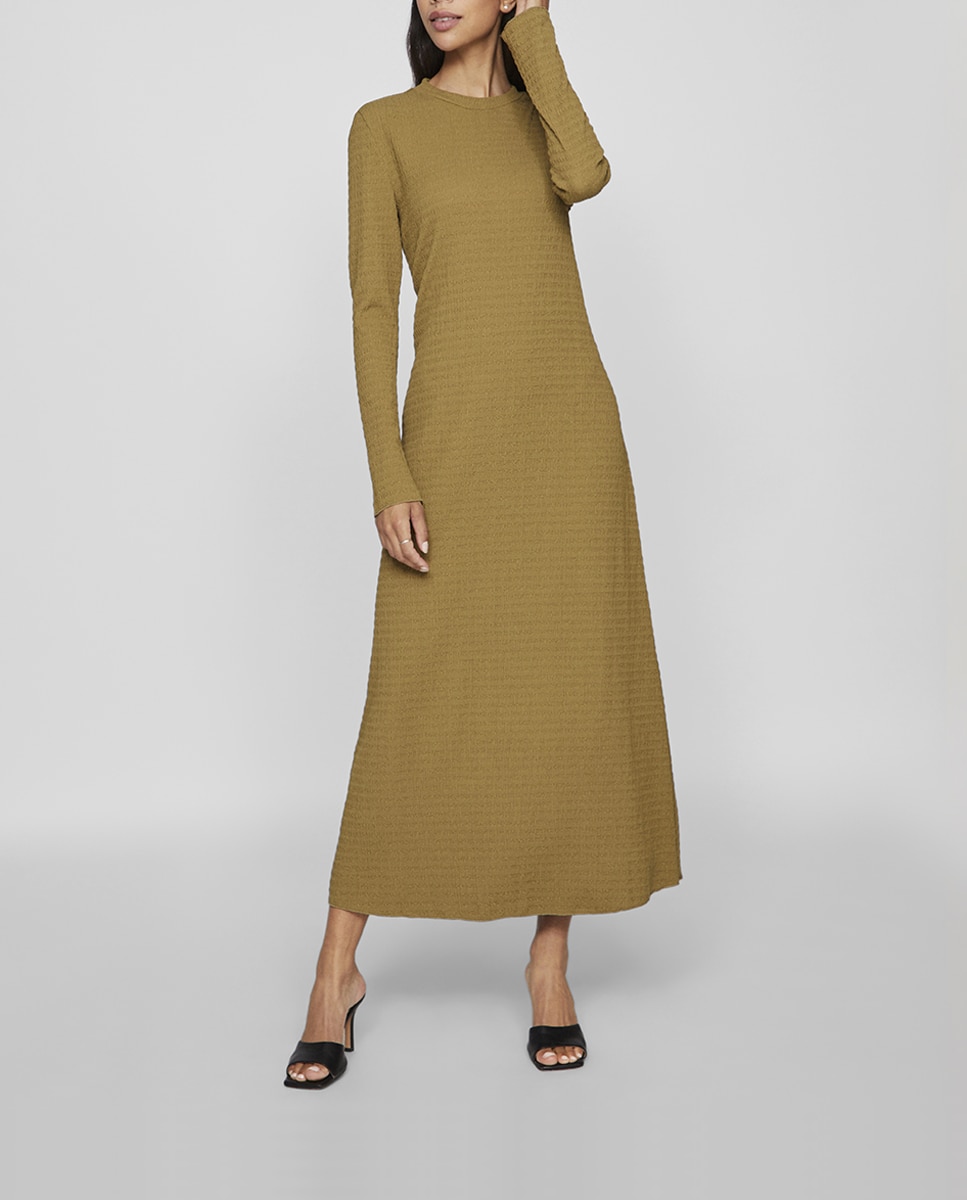 Imagen 0 de Vestido midi manga larga