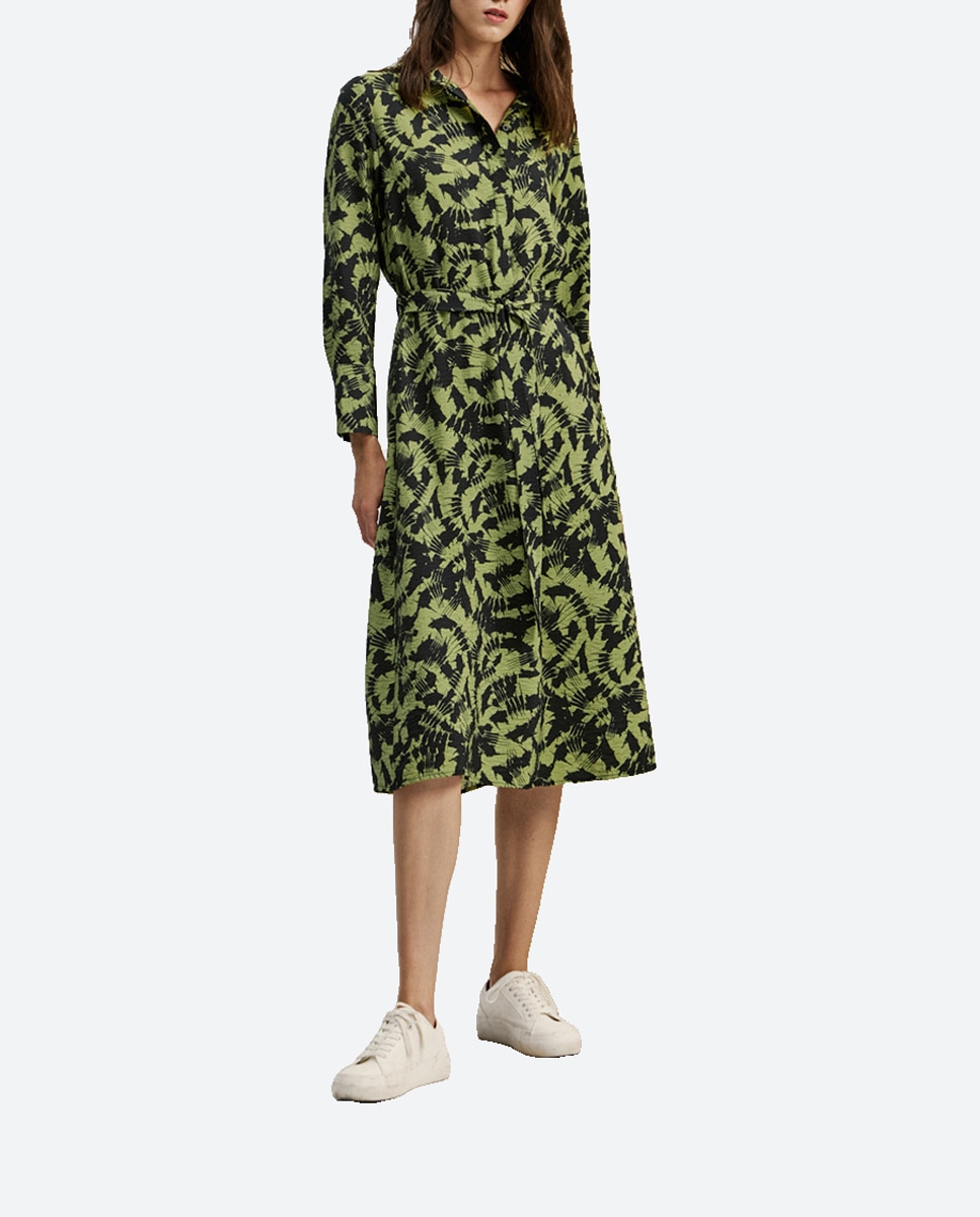 Imagen 0 de Vestido midi de manga larga