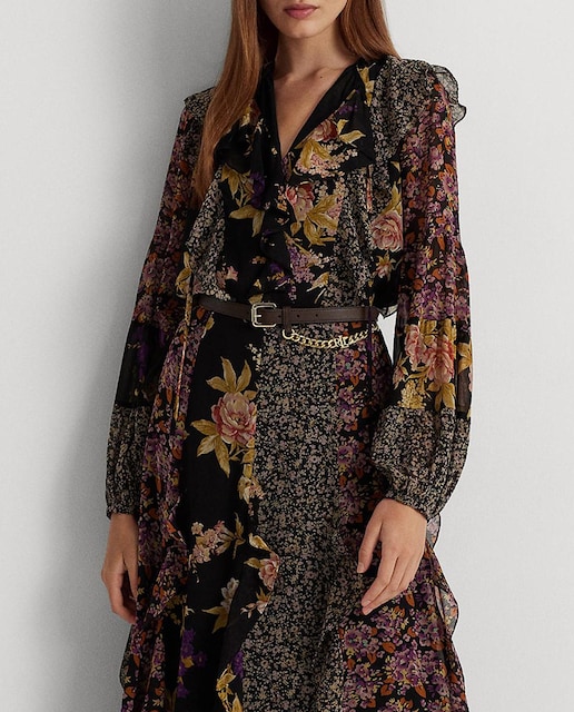 Imagen 0 de Blusa de mujer de manga larga con flores