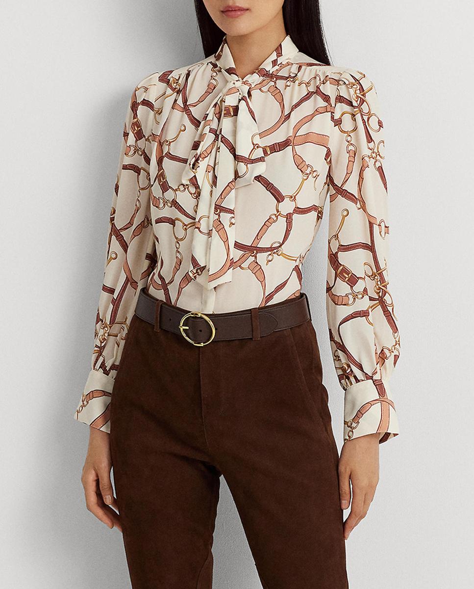 Imagen 0 de Blusa de mujer de manga larga estampada