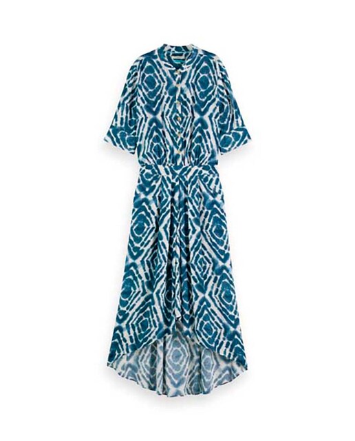 Vestido midi con dobladillo