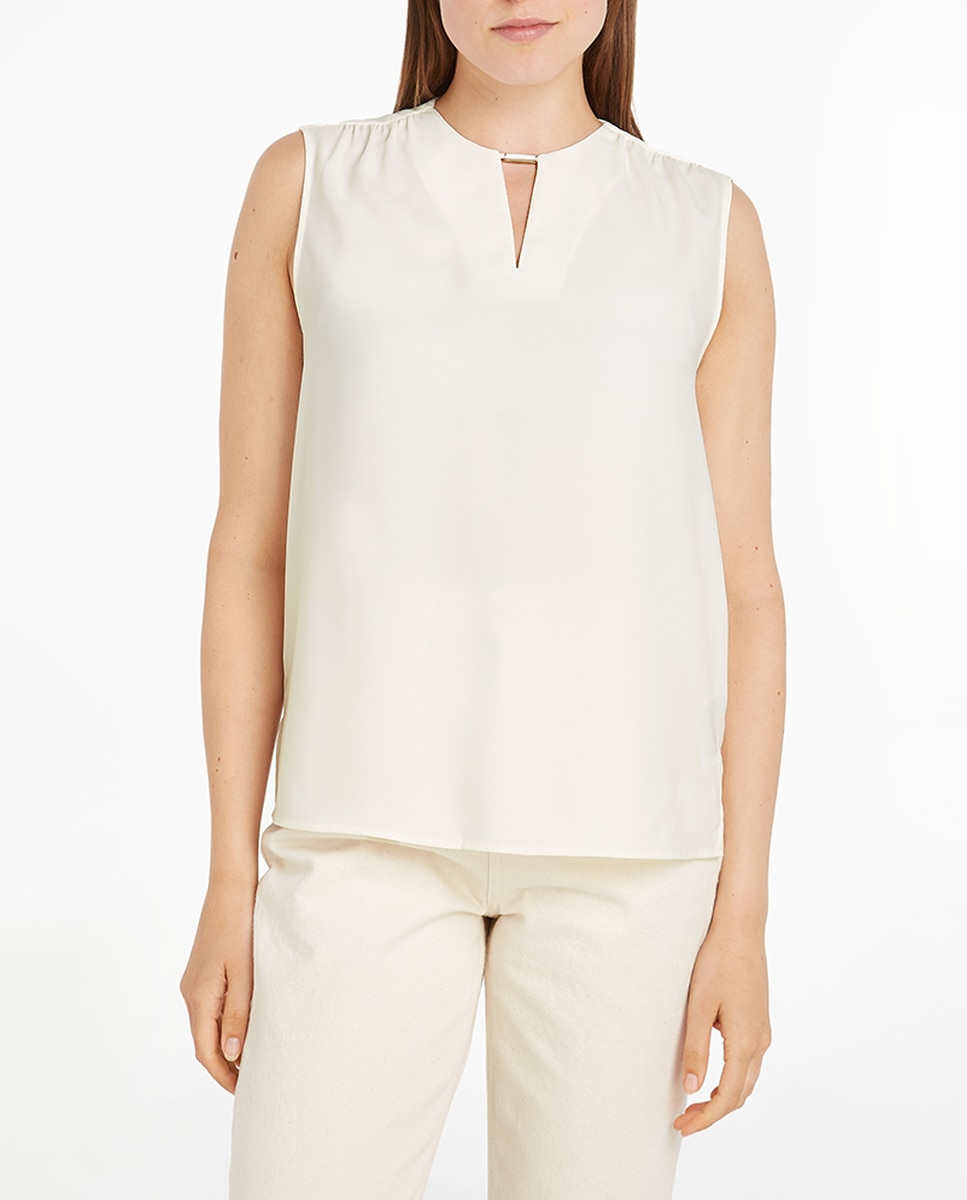 Imagen 0 de Blusa con bolsillo sin mangas