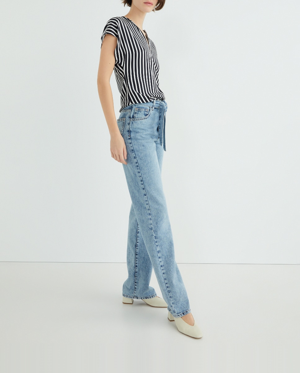 Imagen 0 de Blusa de mujer fluida manga corta