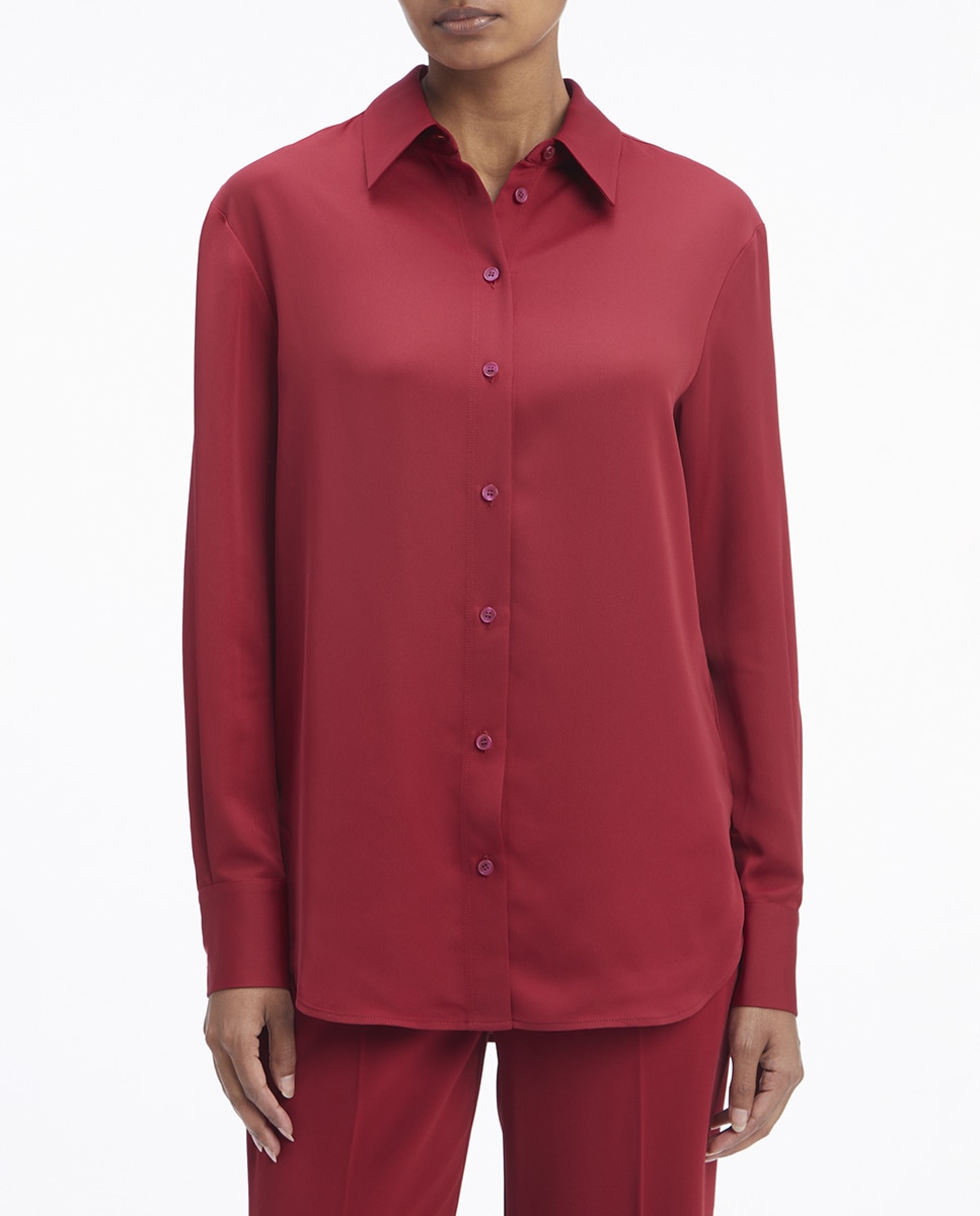 Imagen 0 de Blusa de mujer manga larga con detalles plisados