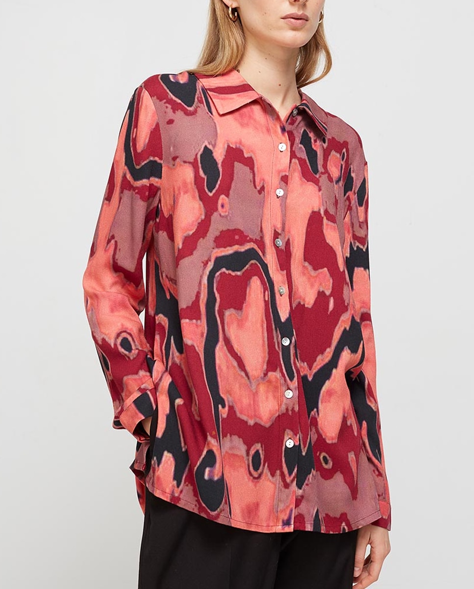 Imagen 0 de Blusa de mujer recta estampada
