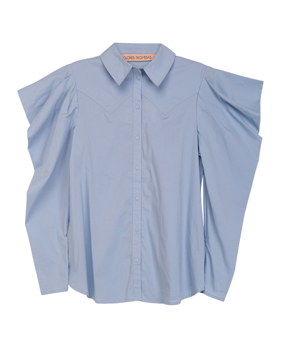Imagen 0 de Blusa Manga Abullonada Blanco