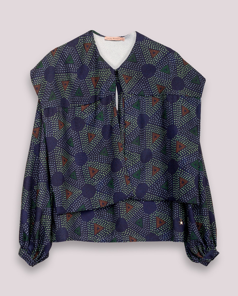 Imagen 0 de Blusa manga abullonada Elisa