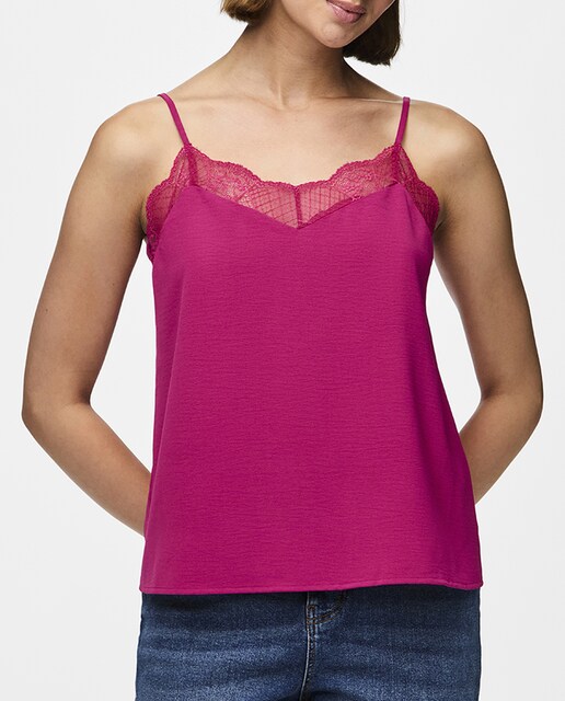 Imagen 0 de Top lencero de tirantes de mujer