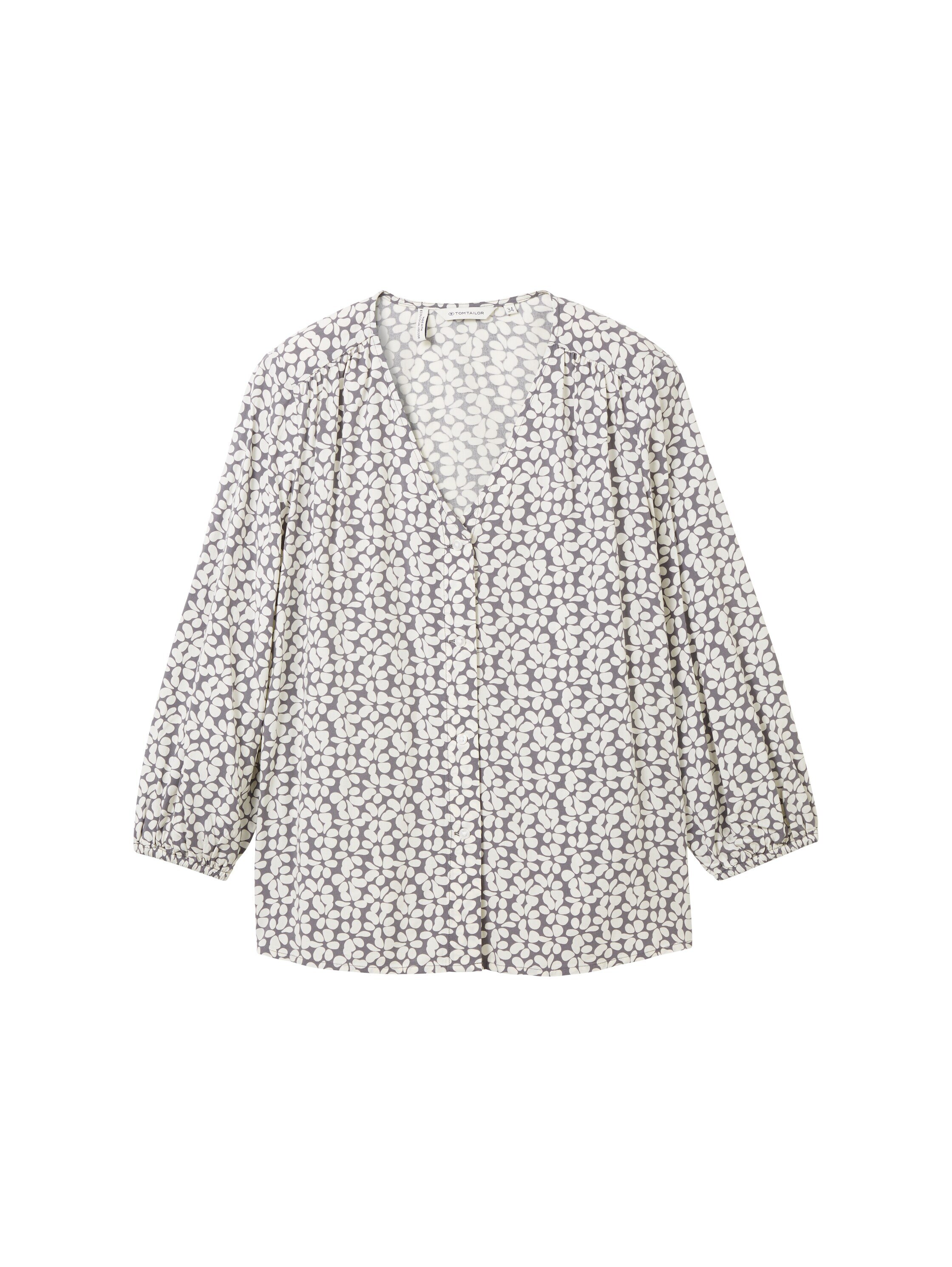 Imagen 0 de Blusa de mujer con estampado y manga francesa