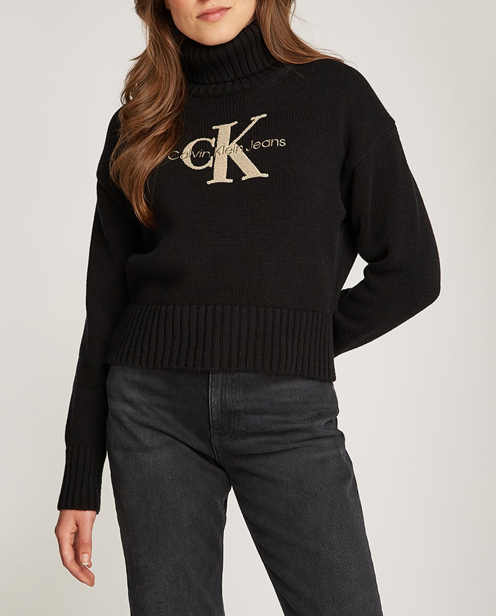Imagen 0 de Jersey Mujer cuello alto con monograma