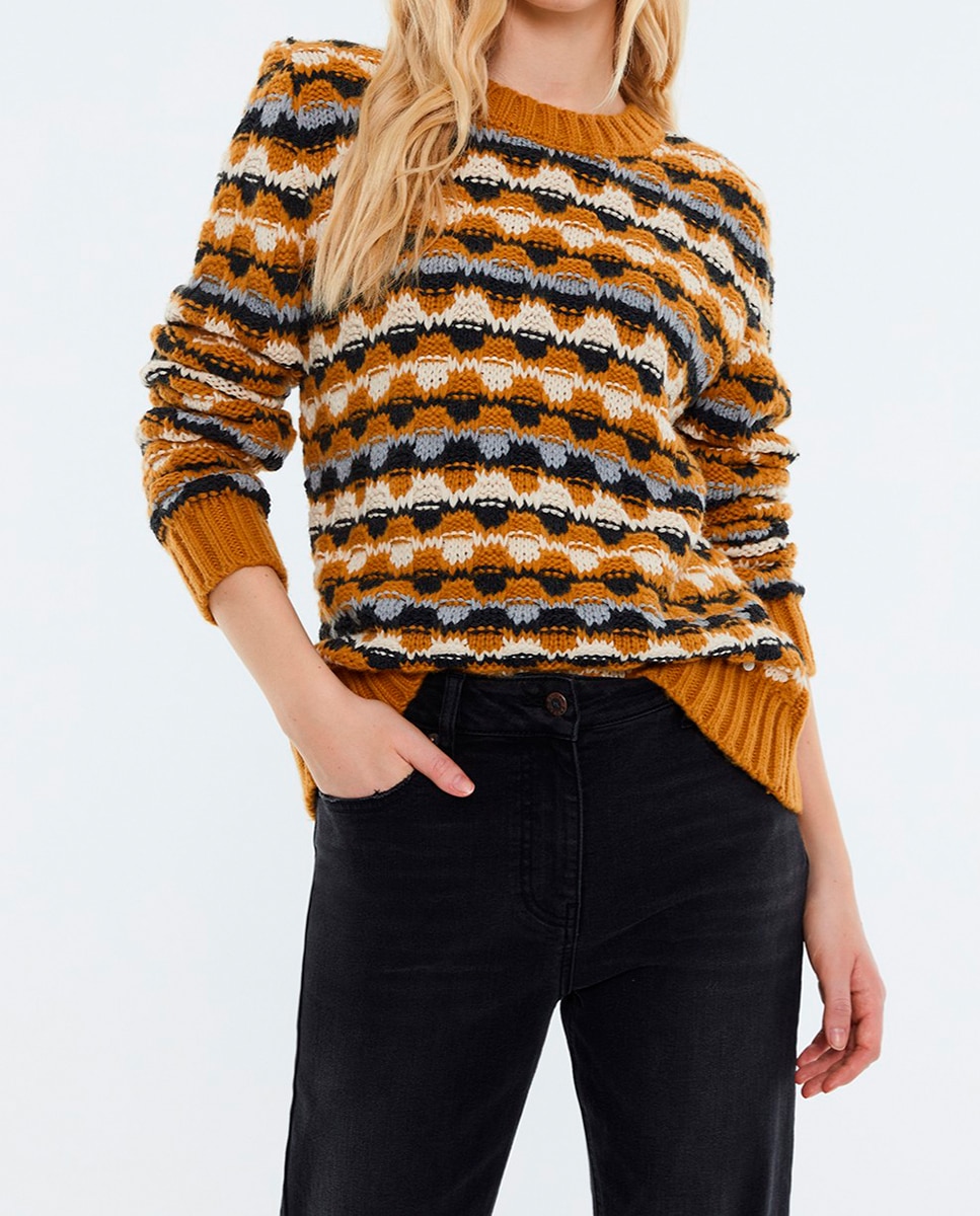 Imagen 0 de Jersey cuello redondo de mujer