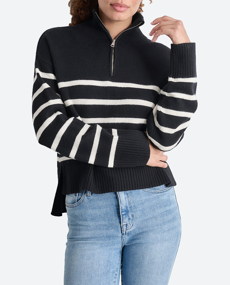 Imagen 0 de Jersey de mujer con cuello alto y cremallera