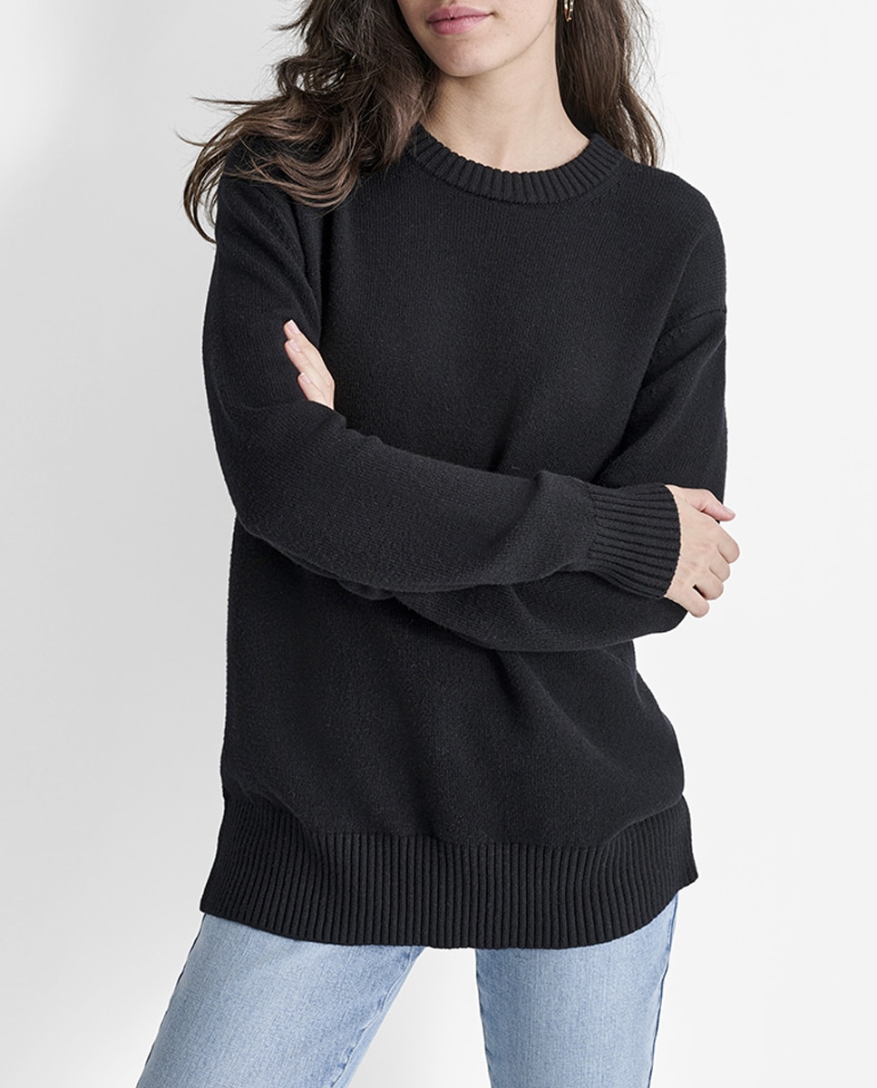 Imagen 0 de Jersey de mujer con cuello redondo y manga larga