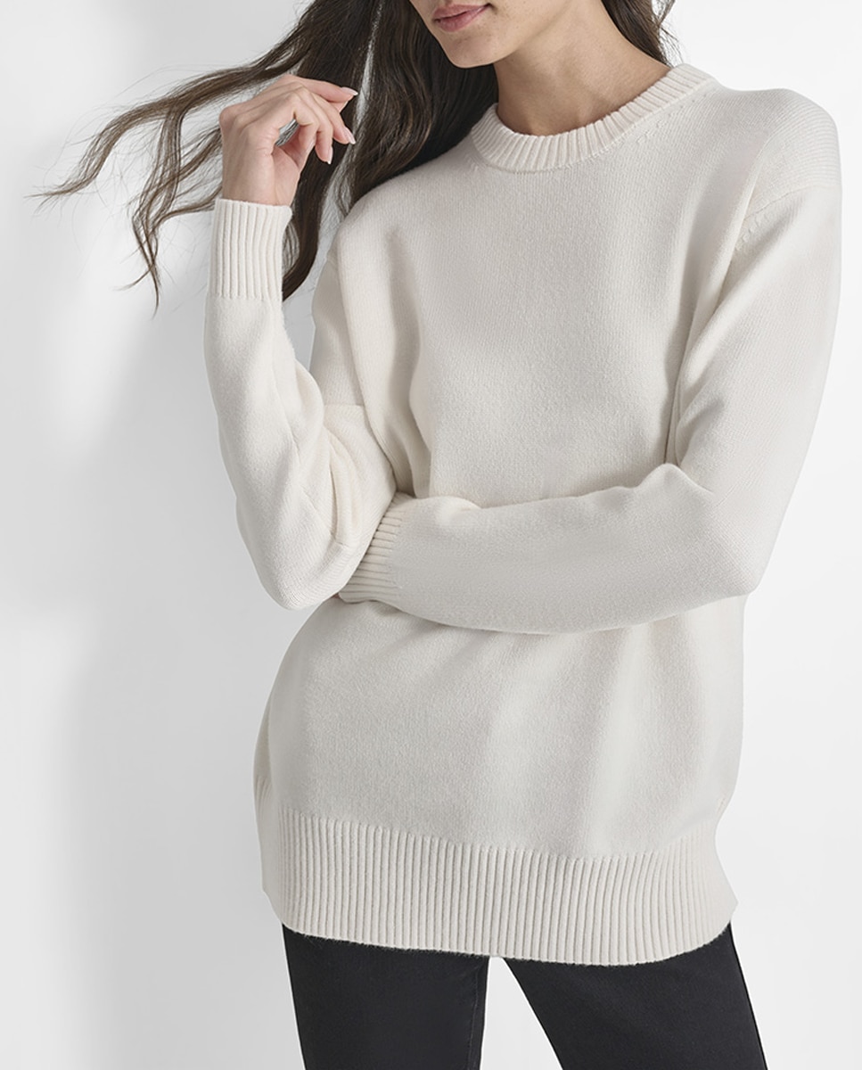 Imagen 0 de Jersey de mujer con cuello redondo y manga larga