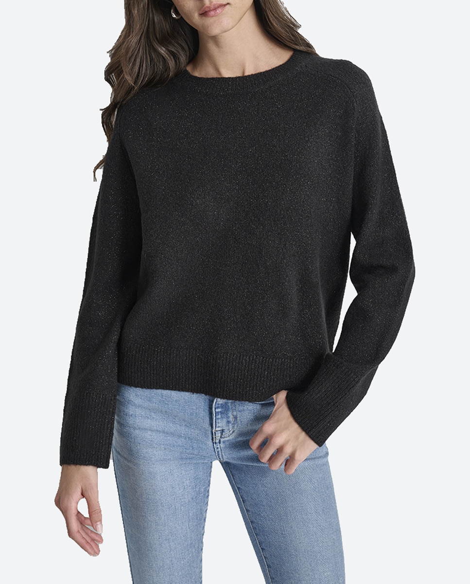 Imagen 0 de Jersey de mujer con cuello redondo y manga raglan