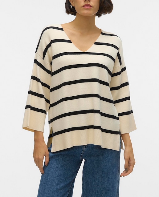 Imagen 0 de Jersey de punto de rayas de mujer