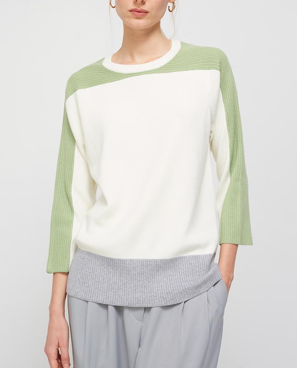 Imagen 0 de Jersey de mujer cuello redondo manga larga