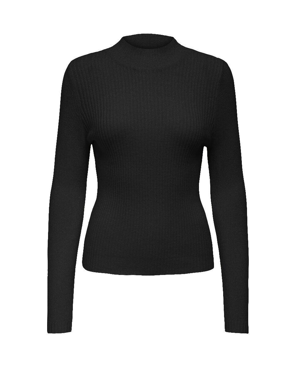 Imagen 0 de Jersey de mujer ceñido con cuello alto