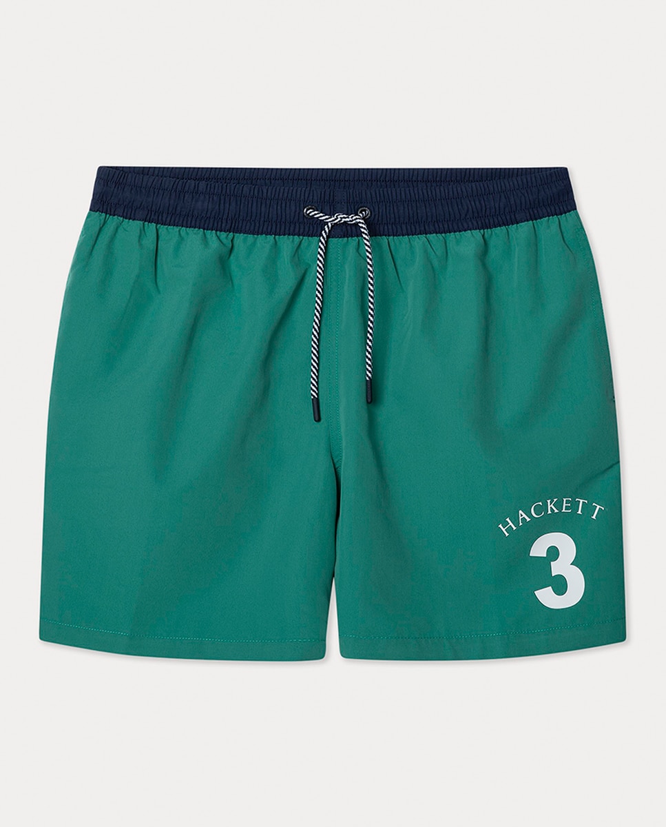 Imagen 0 de Bañador bermuda de hombre con logotipo y número estampados