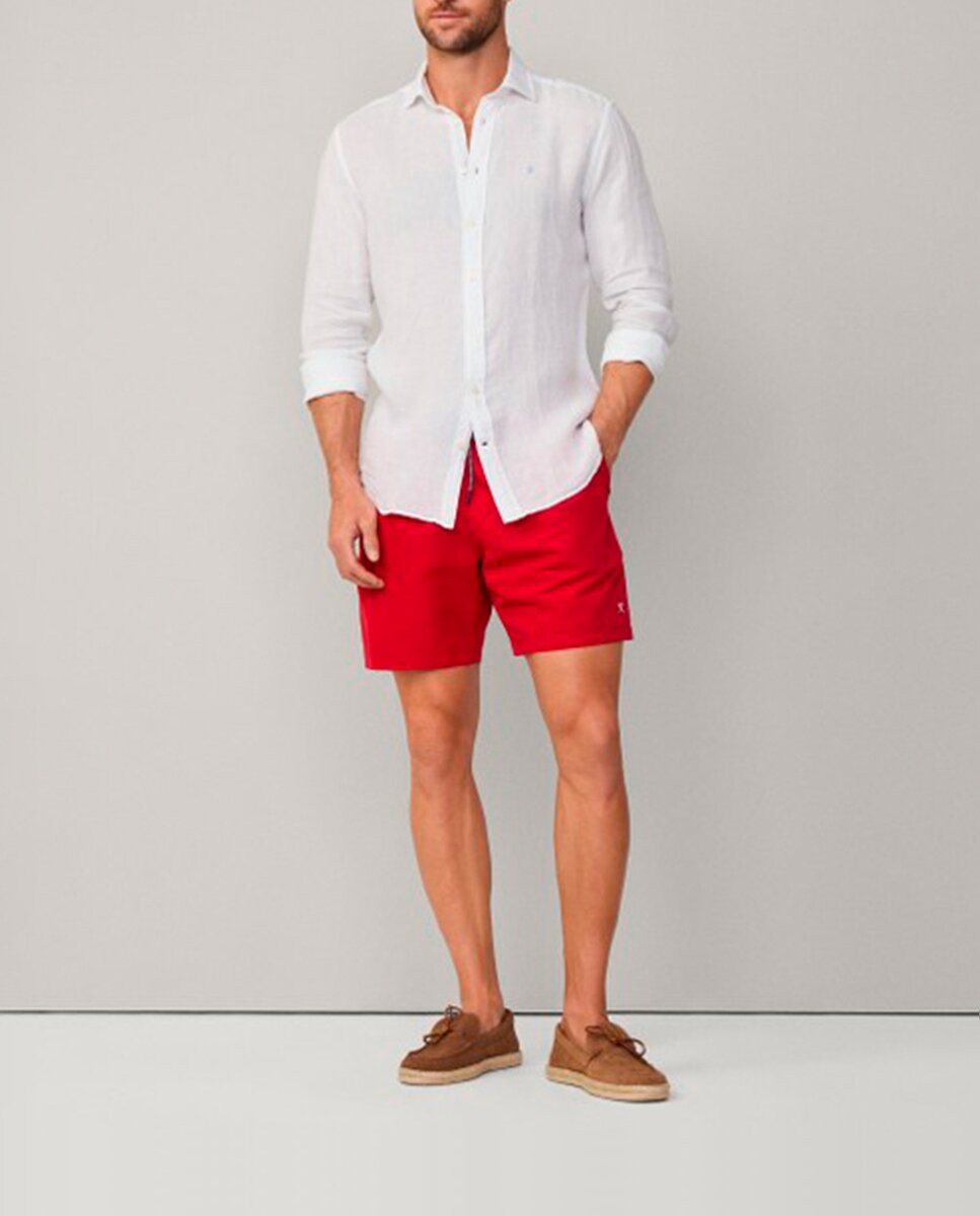Imagen 0 de Bañador bermuda de hombre liso logo bordado