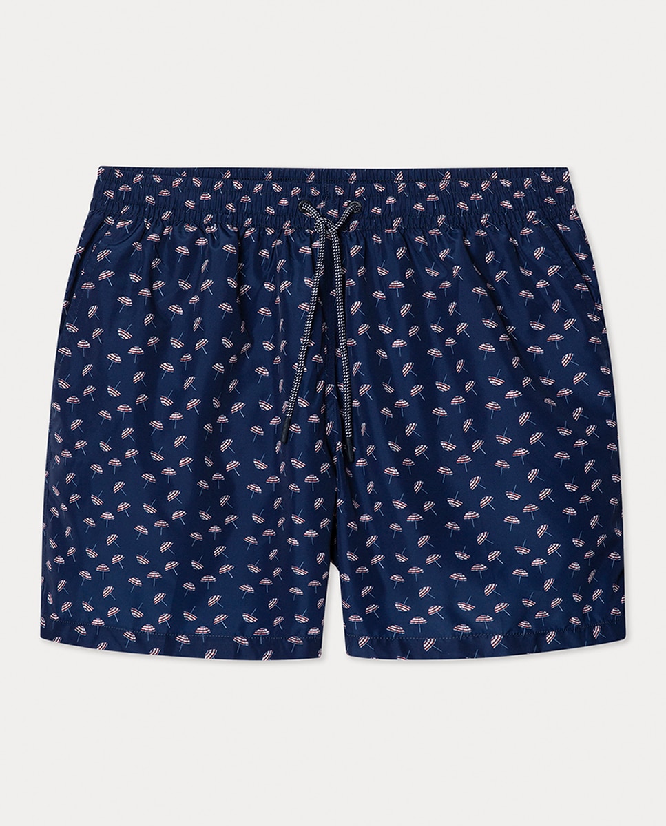Imagen 0 de Bañador bermuda de hombre estampado sombrillas
